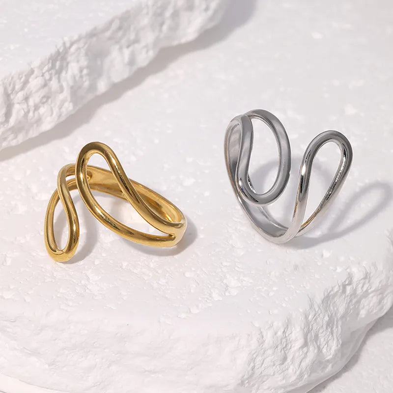 Minimalist Gold Open Ring for Women
