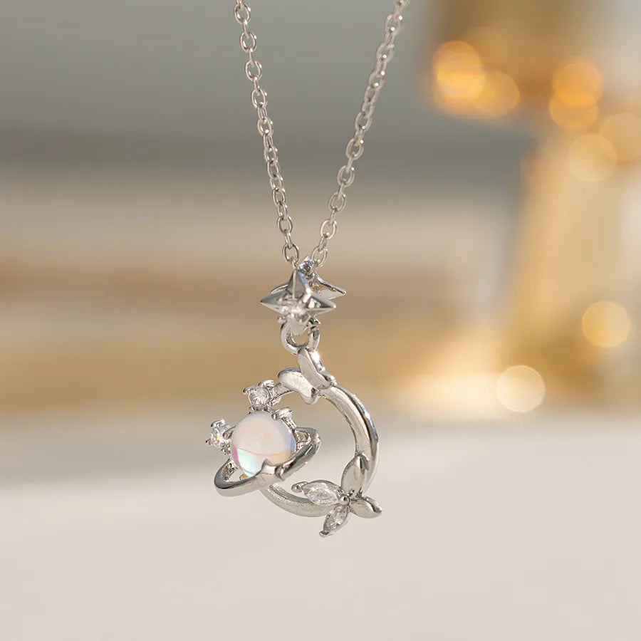 Butterfly Dream Titanium Pendant Necklace A8206 Fantasy Planet Necklace