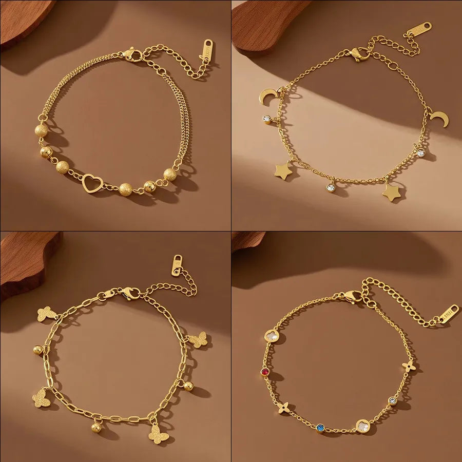 Elegant 18K Gold Plated Titanium Steel Bracelet