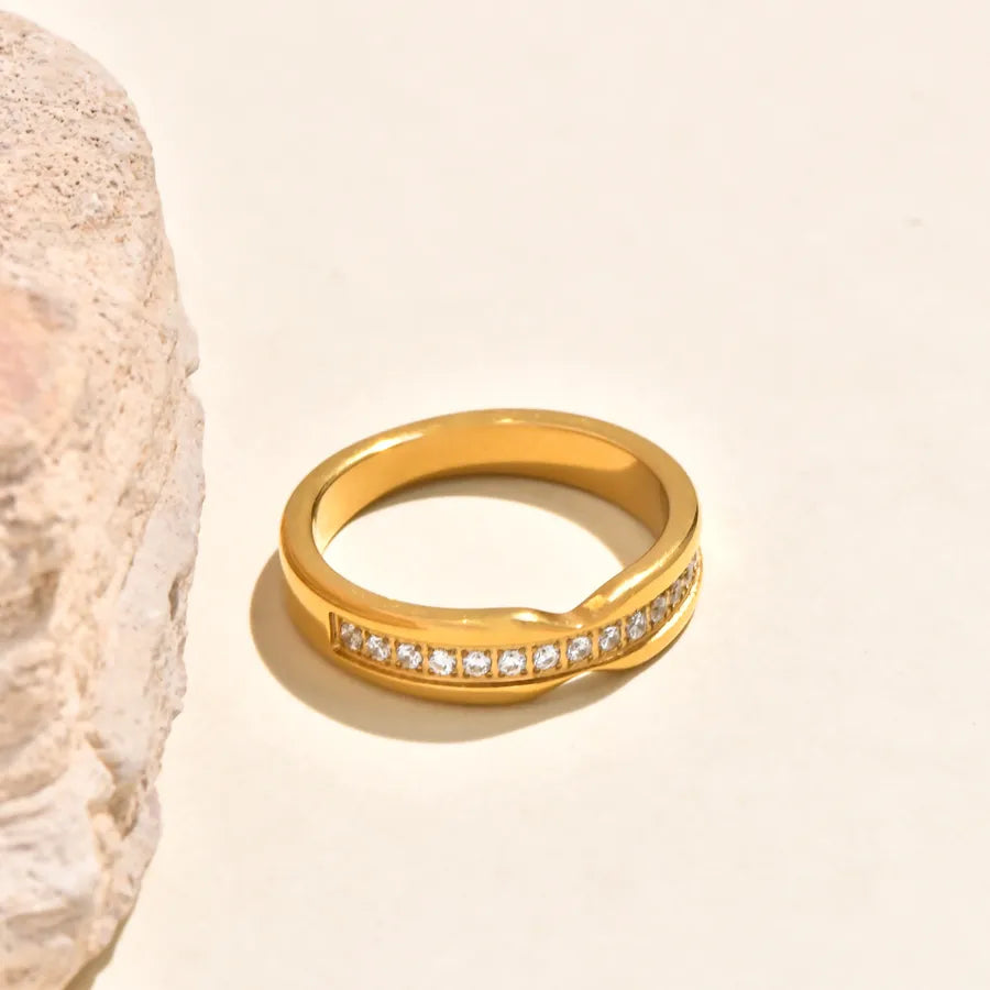 Gold Plated Boho Shell Ring Gold 2