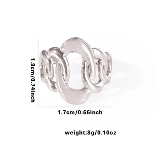 Titanium Steel Fish Tail Ring for Women