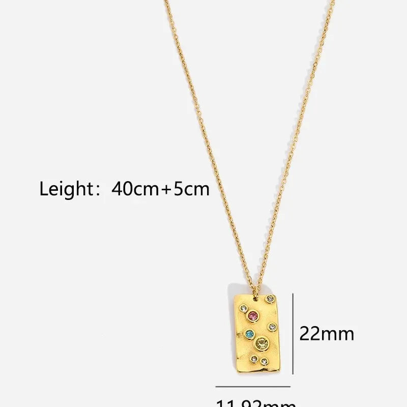 Gold Sun & Moon Pendant Necklace DYN349