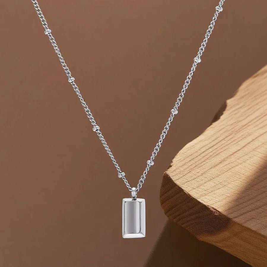 Titanium Steel Heart Pendant Necklace