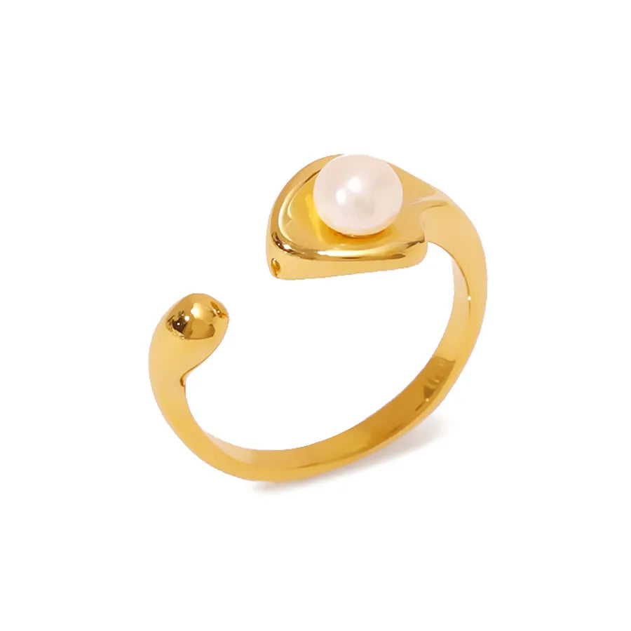 18K Gold Plated Stainless Steel Open Ring