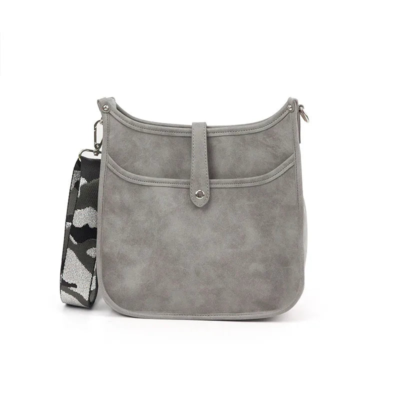Vintage Faux Leather Square Crossbody Bag - Smiling Maria - Everything For Women