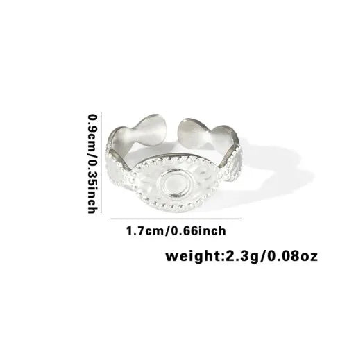 Titanium Steel Fish Tail Ring for Women