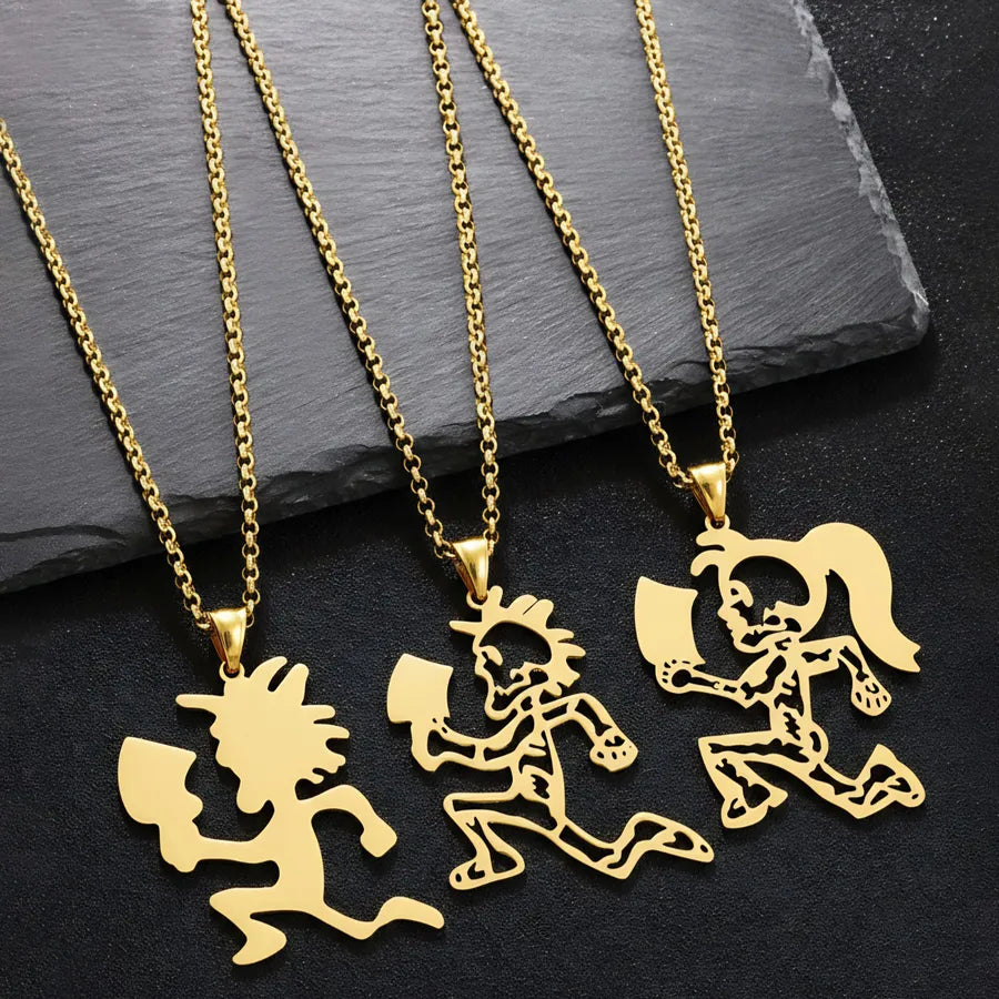 18K Gold Plated Chopper Pendant Necklace