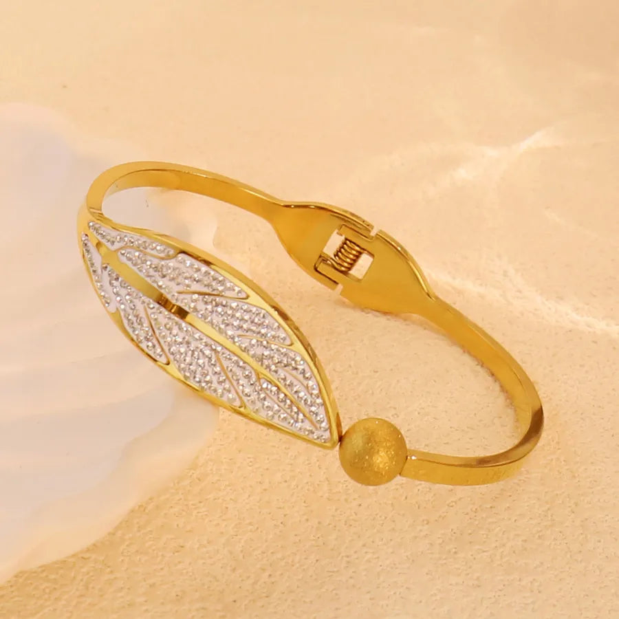 18K Gold Plated Star & Snake Stainless Steel Bracelet Average Size Gold Style 8