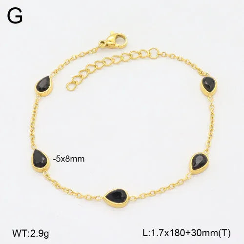18K Gold Plated Waterdrop Bracelet