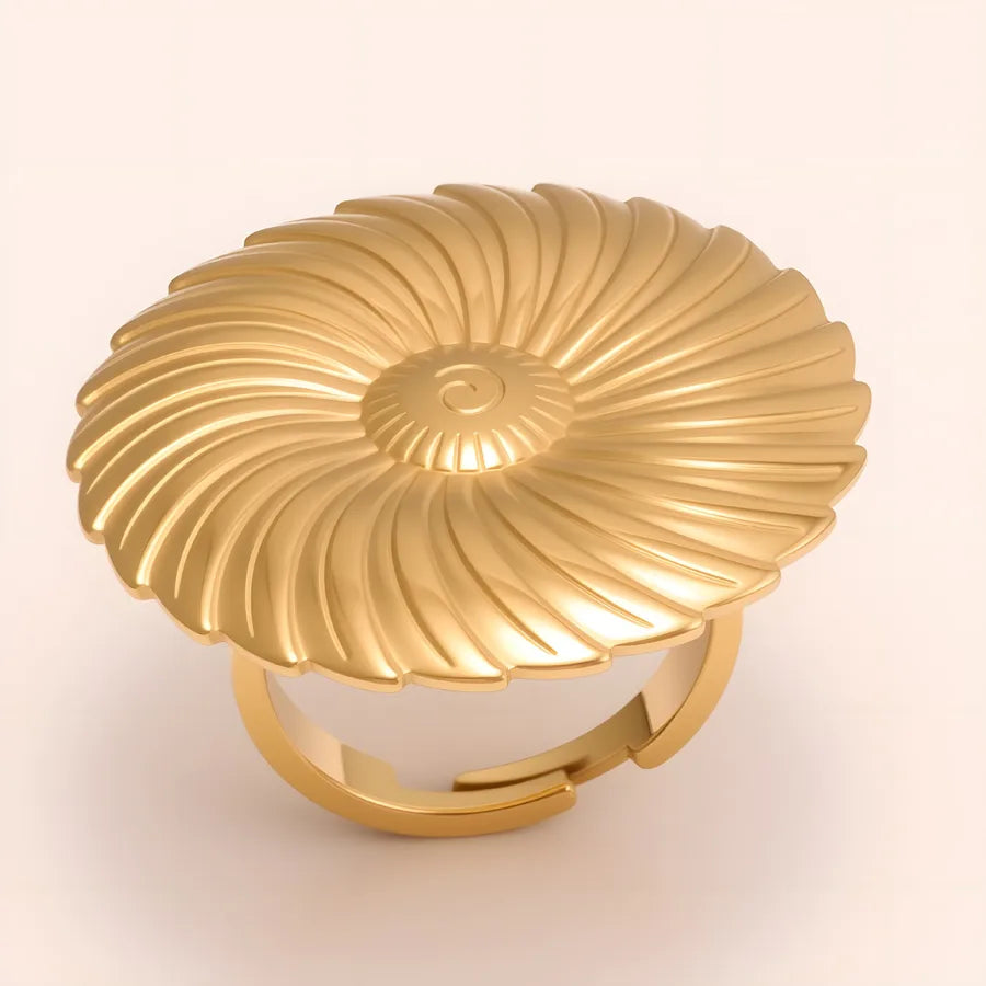 Gold Daisy Open Ring – Stainless Steel G005617J