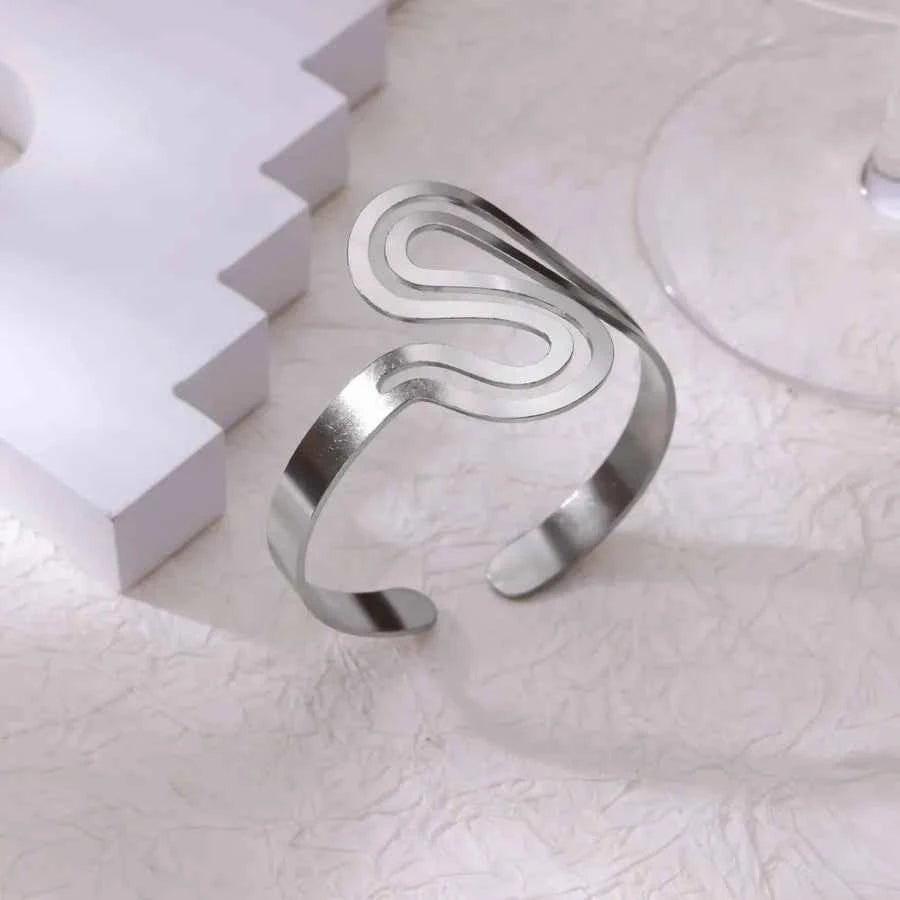 Ocean Wave Stainless Steel Jewelry Set