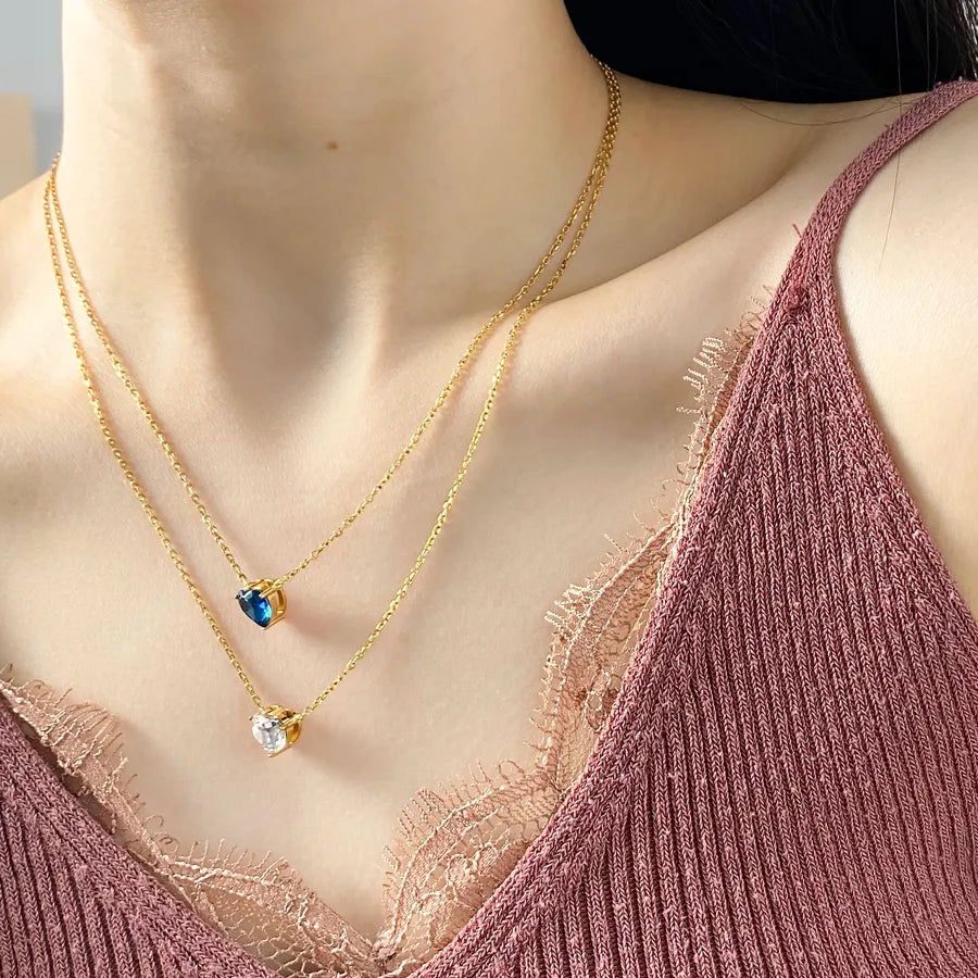 Minimalist Gold Heart Pendant Necklace