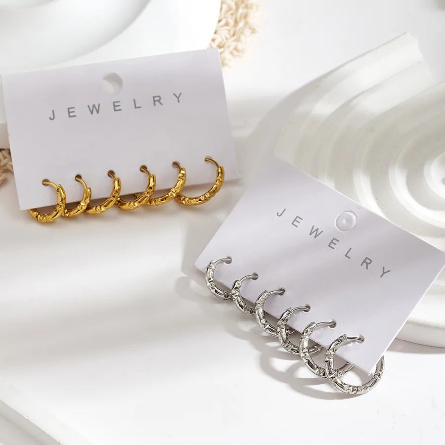 18K Gold Plated Irregular Hoop Earrings