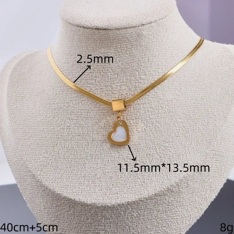 Gold Butterfly Pendant Necklace with Pearl Chain 11.5mm*13.5mm Gold 1 Piece
