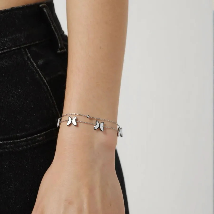 18K Gold Butterfly Pendant Necklace