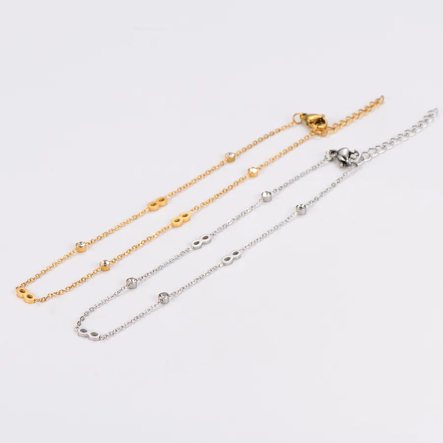 Gold Infinity Anklet – 18K Stainless Steel