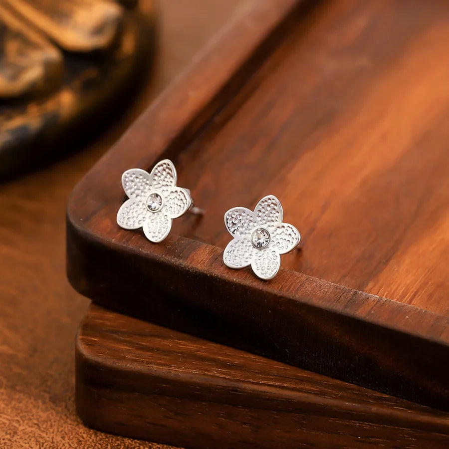 Vintage Sunflower Half Stud Earrings 18#【E1615-B】-Single Earring