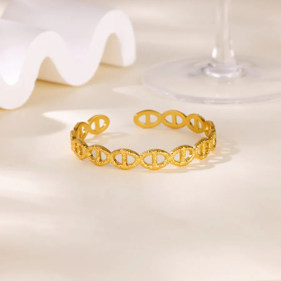 18K Gold Plated Cross & Bear Charm Bracelet