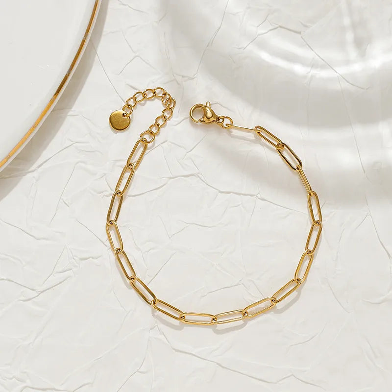 Gold Plated Stainless Steel Unisex Bracelet