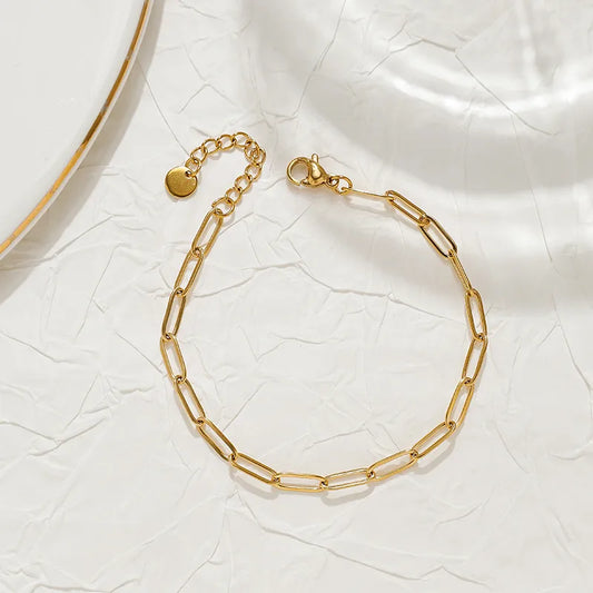 Gold Plated Stainless Steel Unisex Bracelet