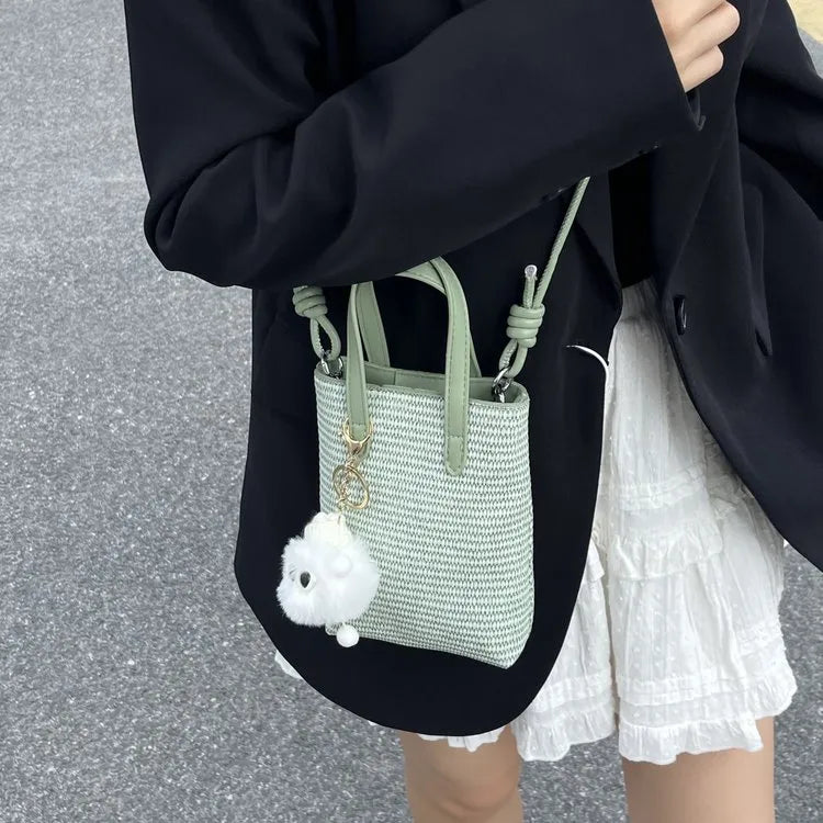 Women's Color Block PU Leather Shoulder Bag