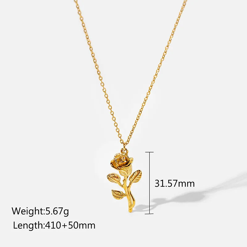 Gold Sun & Moon Pendant Necklace DFN60