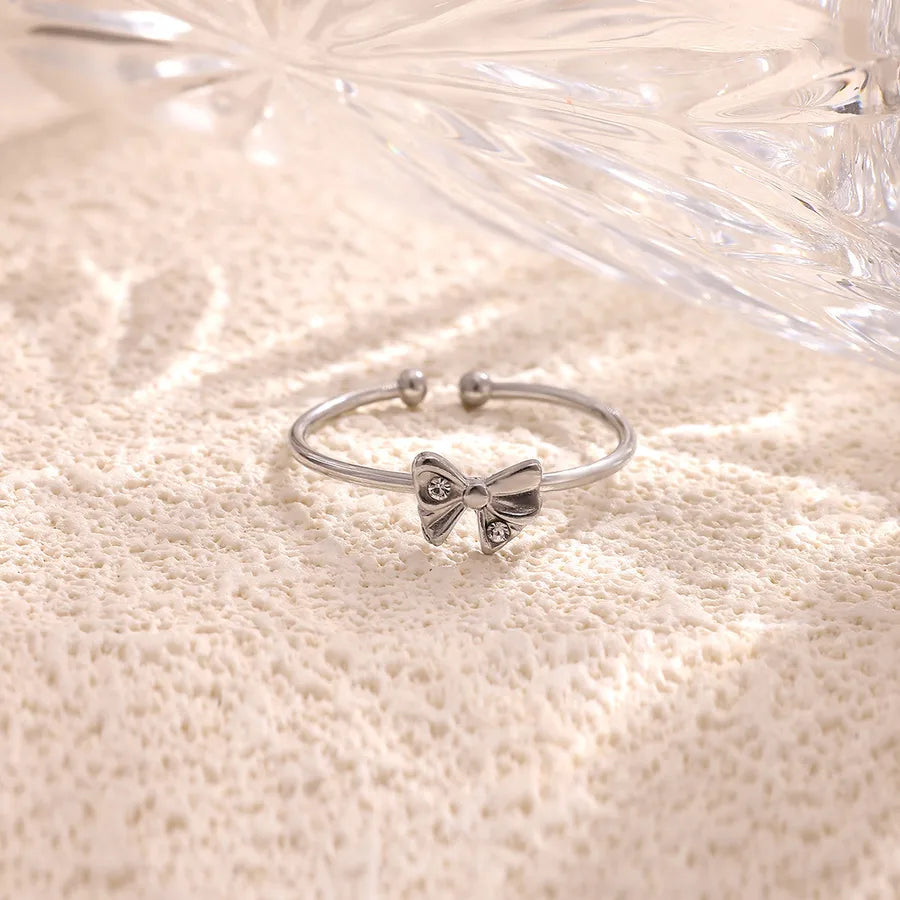 Elegant Butterfly Knot Adjustable Ring