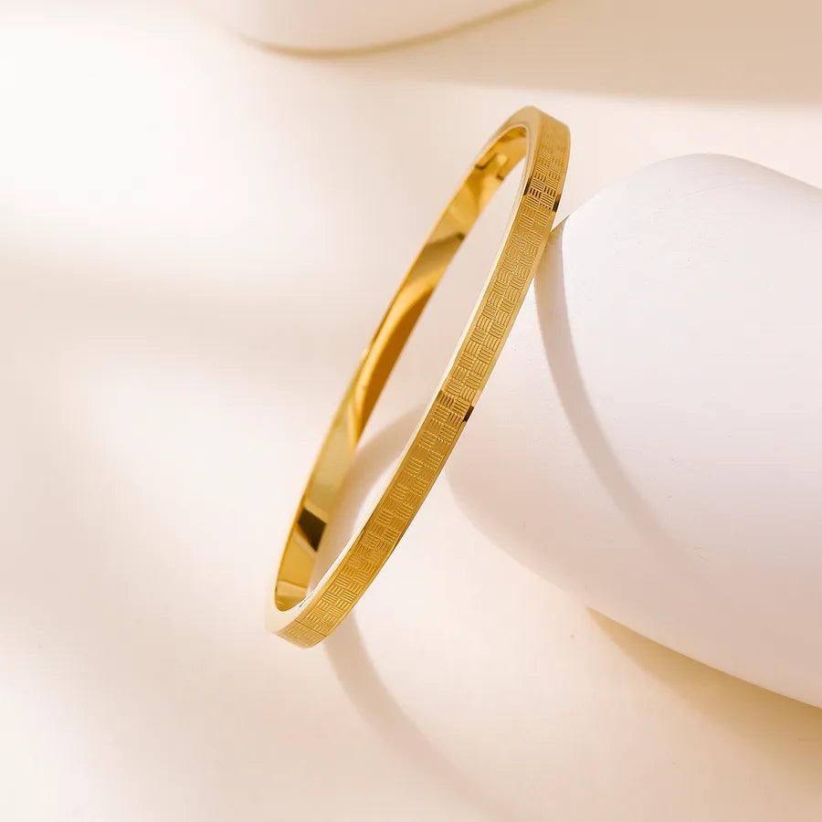 Abstract Color Block Gold Bracelet for Women