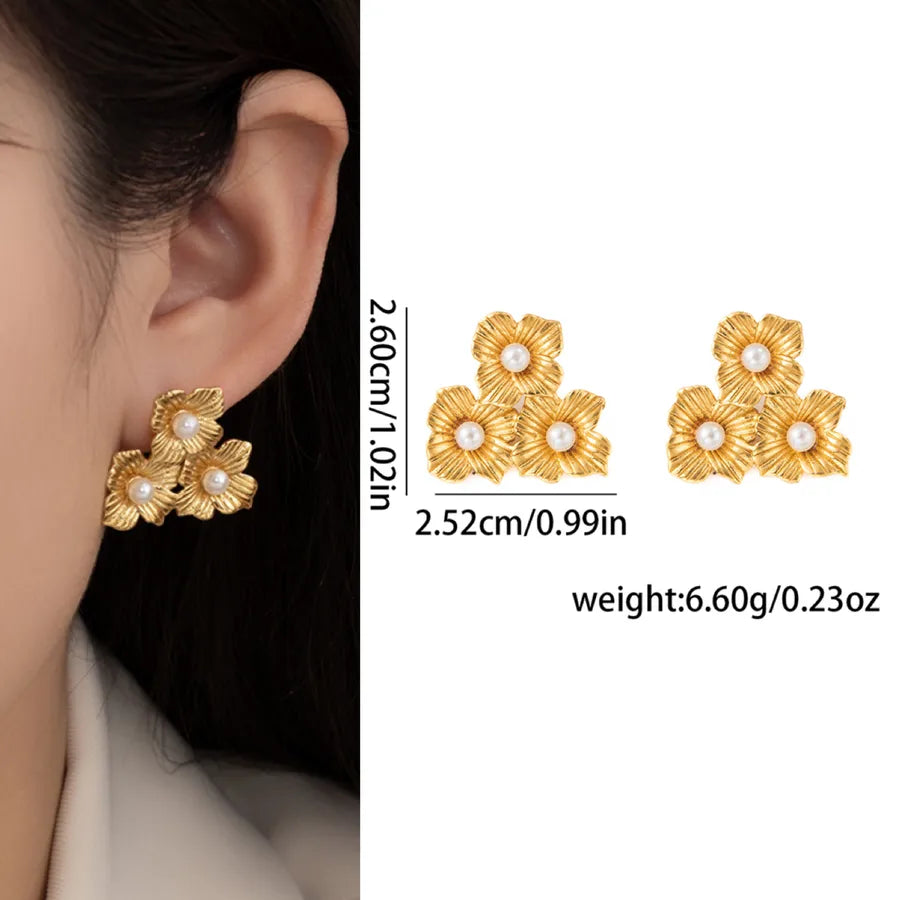 Elegant Titanium Steel Drop Earrings E0901