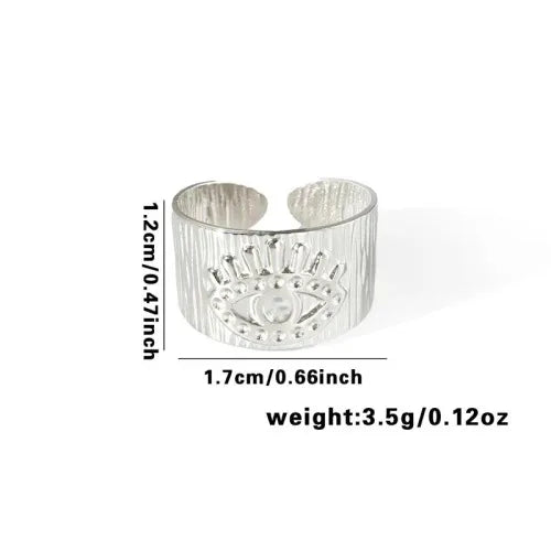 Titanium Steel Fish Tail Ring for Women Adjustable Opening TYR0417