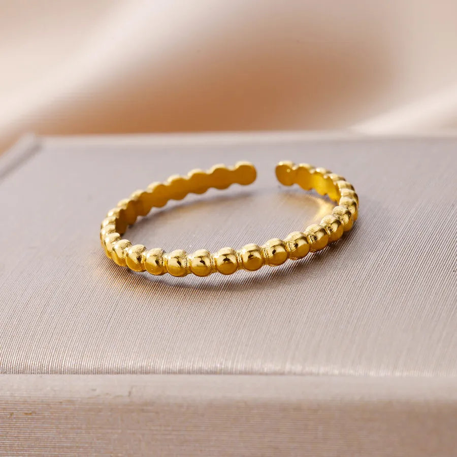 18K Gold Plated Geometric Zirconia Ring