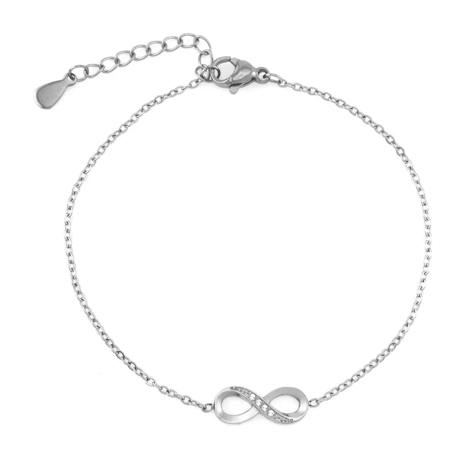 Infinity Titanium Steel Bracelet – PVD Coated B0042S Steel Color