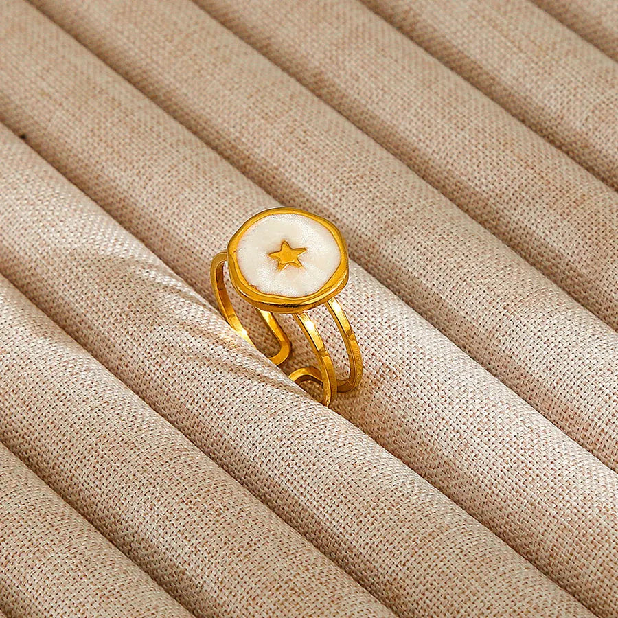 Heart Pattern Stainless Steel Ring 257