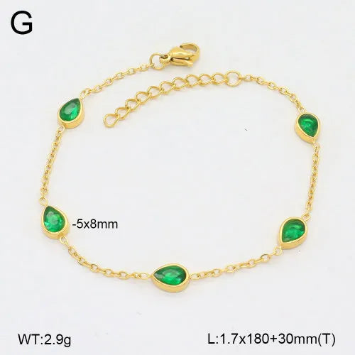 18K Gold Plated Waterdrop Bracelet