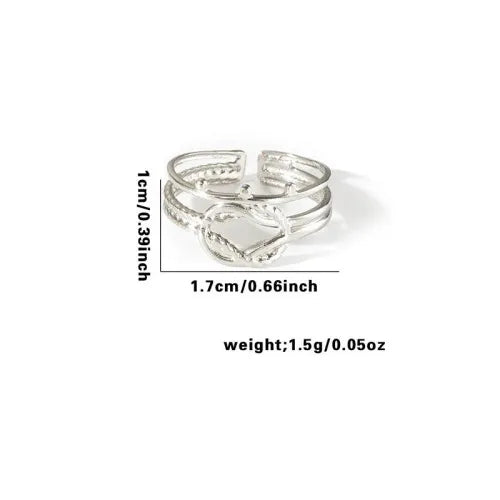 Titanium Steel Fish Tail Ring for Women