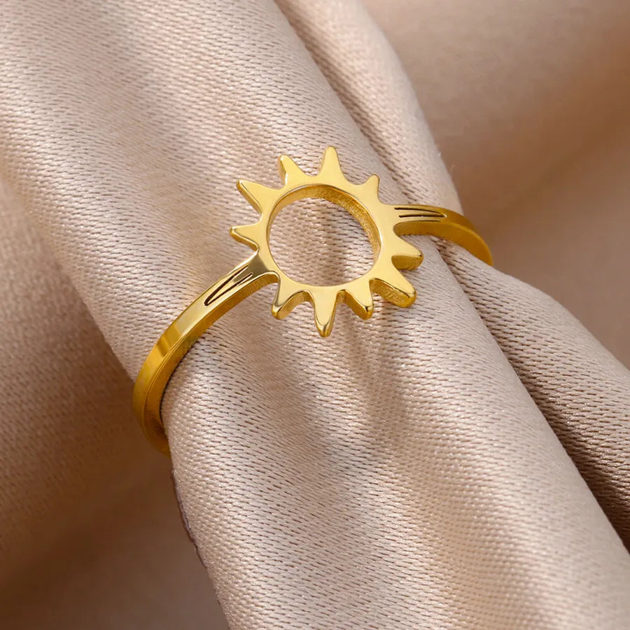 Gold Plated Palm Leaf Ring