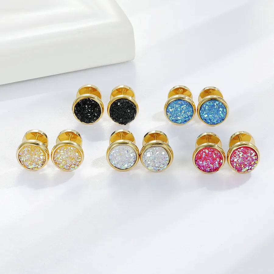 Harajuku Geometric Stainless Steel Earrings Set