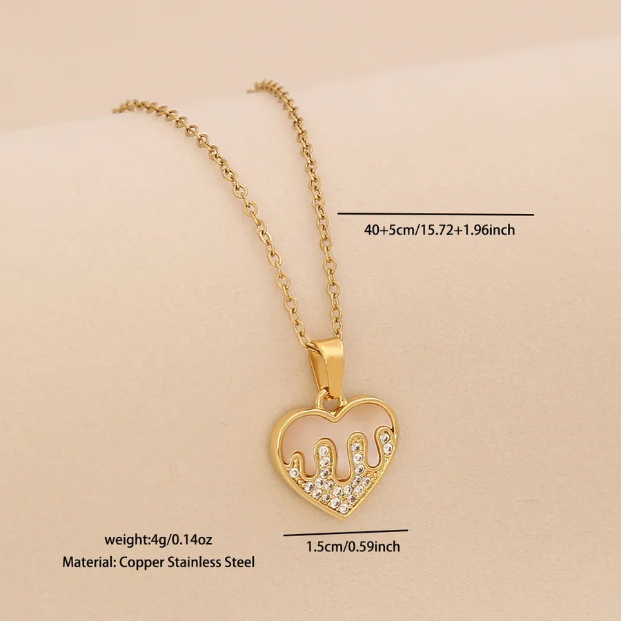 18K Gold Plated Cross & Butterfly Pendant Necklace Average Size Gold 9# Love