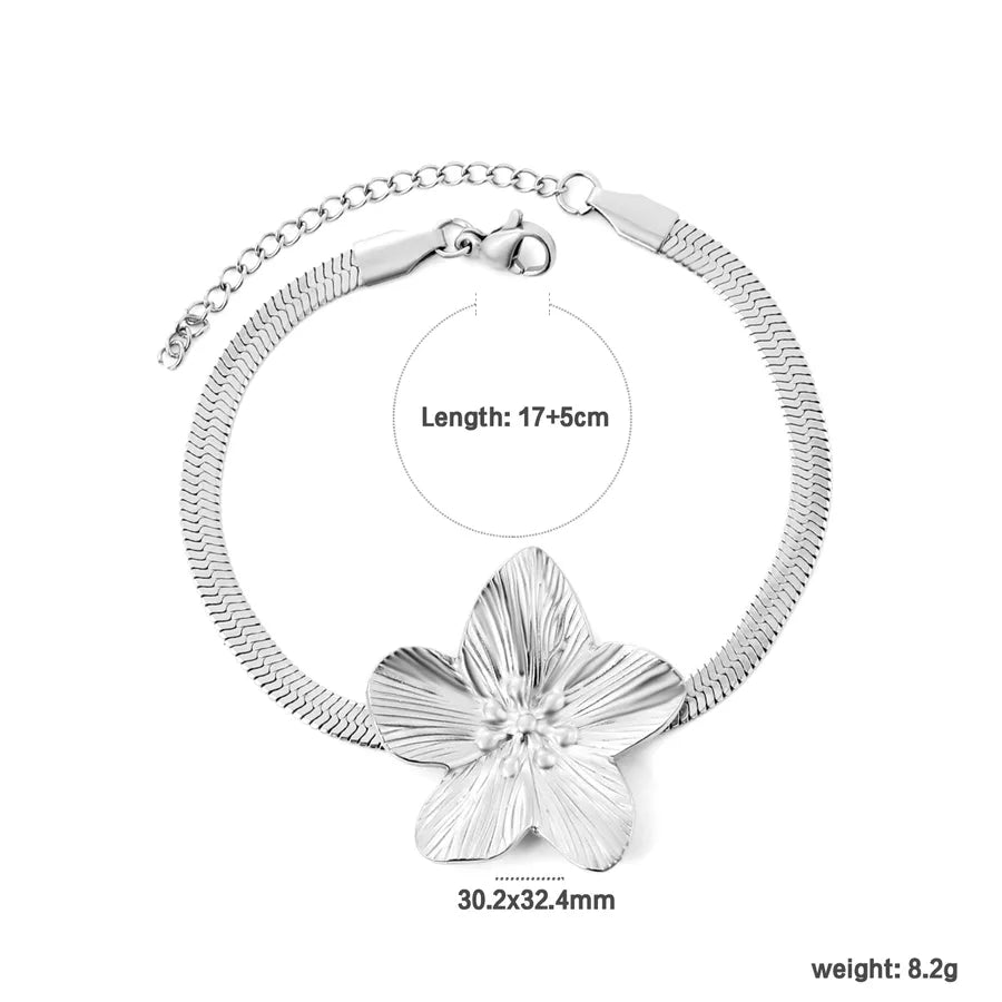 Boho Star & Bow Stainless Steel Bracelet BR287301S