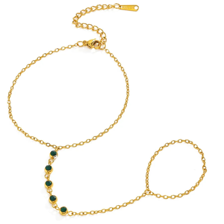 18K Gold Butterfly Bracelet – Stainless Steel 1-Length 18+5CM-Pendant 16CM