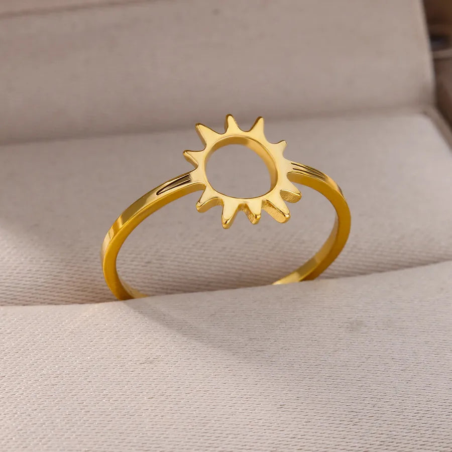 Gold Plated Palm Leaf Ring