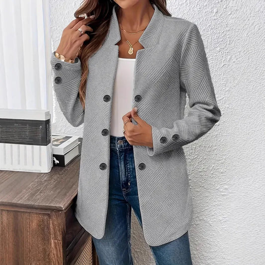 Elegant Double-Breasted Women's Blazer