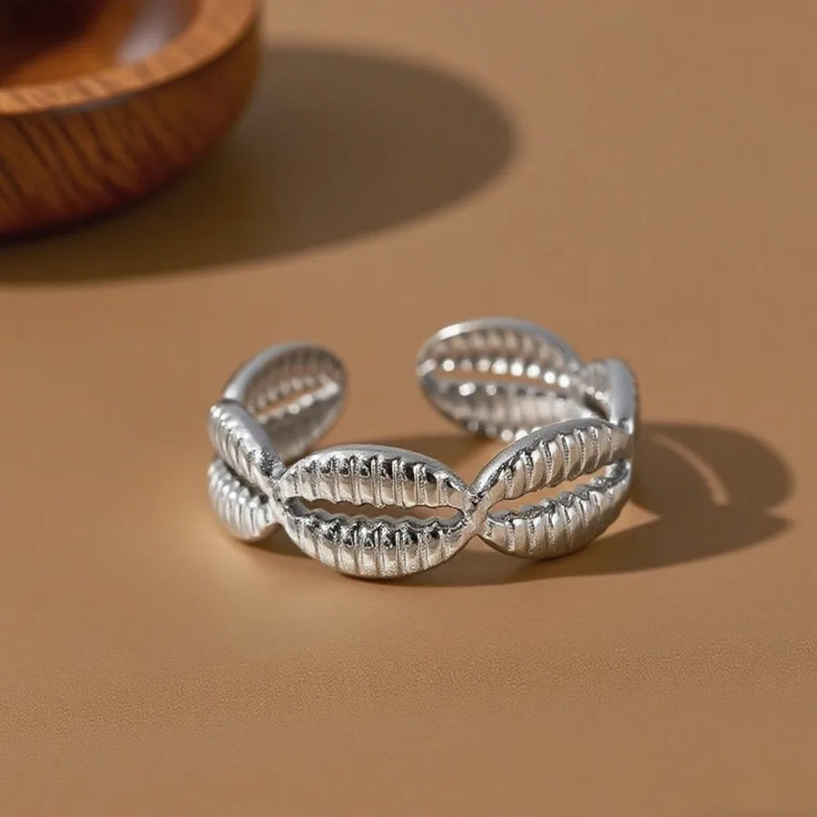 Stainless Steel Geometric Ring Set for Women