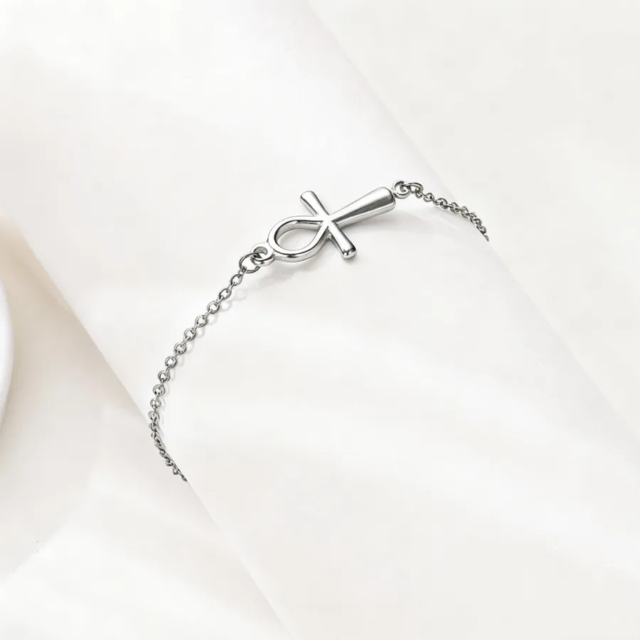 Boho Gold Cross Anklet – 18K PVD Stainless Steel