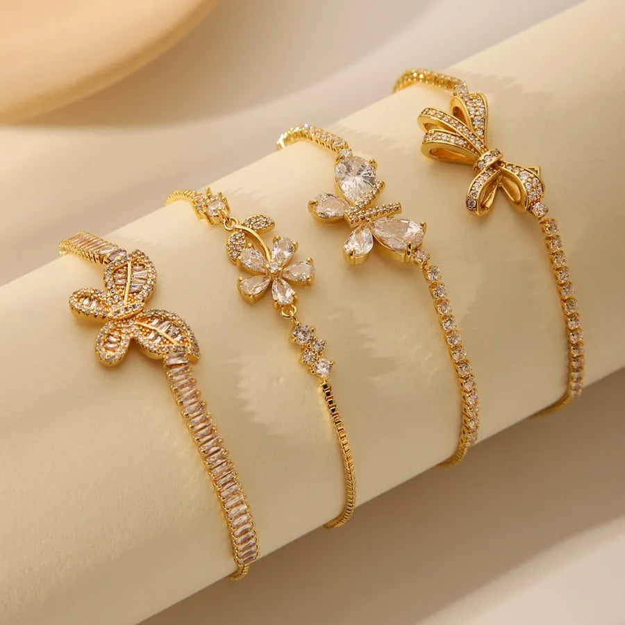 Gold Butterfly Knot Bracelet for Women