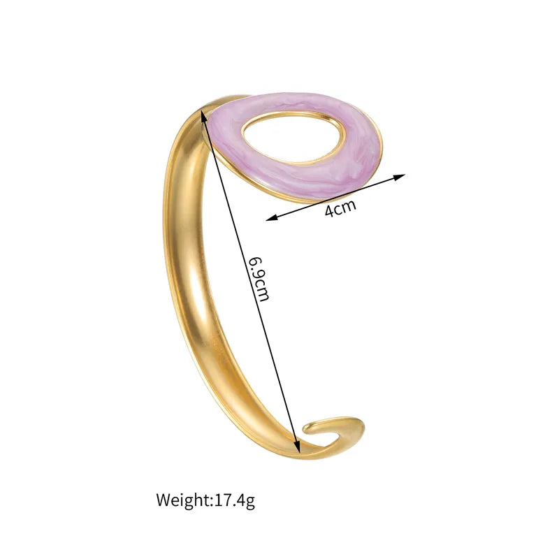 Adjustable Gold Geometric Cuff Bracelet