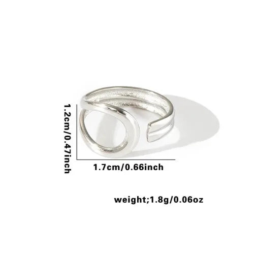 Titanium Steel Fish Tail Ring for Women