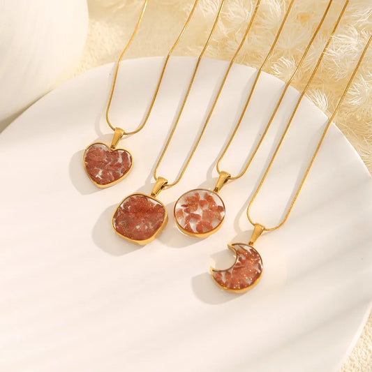 Women's Geometric Stainless Steel Necklace Set