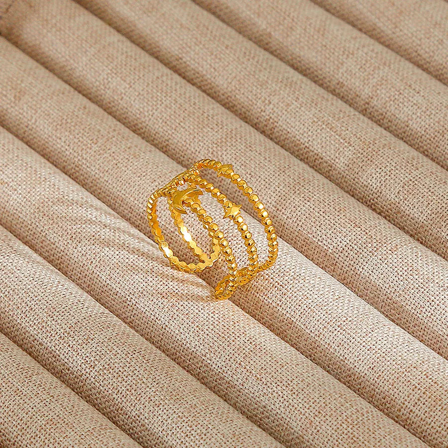 Heart Pattern Stainless Steel Ring 33