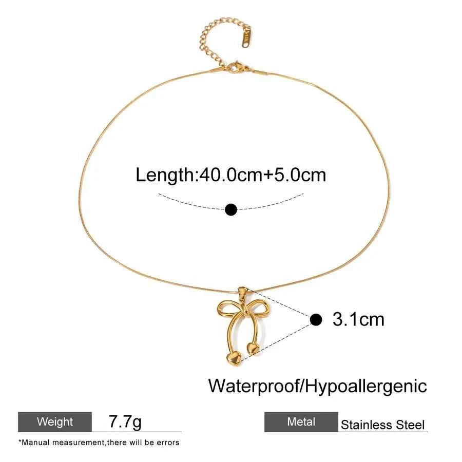 18K Plated Waterproof Geometric Pendant Necklace